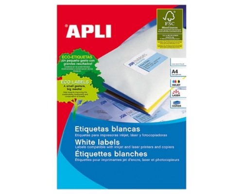 ETIQUETAS APLI A4 70X16.9MM