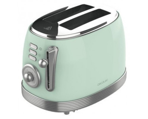 TOSTADOR VERTICAL CECOTEC TOAST AND TASTE 800 VINTAGE LIGHT GREEN V