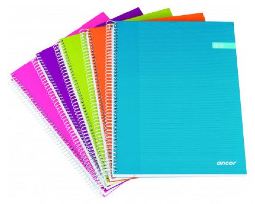 CUADERNO TAPA FORRADA A4 CUADROS 120 HOJAS 70G SURTIDO MODA CLASSIC STRIPES ANCOR 040050 (MIN8) (Espera 4 dias)