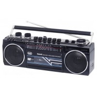 RADIO GRABADORA PORTÁTIL TREVI USB SD BLUETOOTH CASSETTE RR 501 BT NEGRO