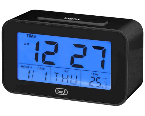 RELOJ DIGITAL CON ALARMA Y TERMÓMETRO TREVI SLD 3P50 NEGRO