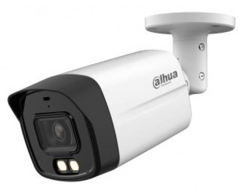 (DH-HAC-HFW1509TLMP-IL-A-0280B-S2) DAHUA CÁMARA HÍBRIDA BULLET HDCVI 5MP FULL COLOR SOPORTE METAL LUZ DUAL INTELIGENTE MICRO INTEGRADO 2.8MM (Espera 4 dias)