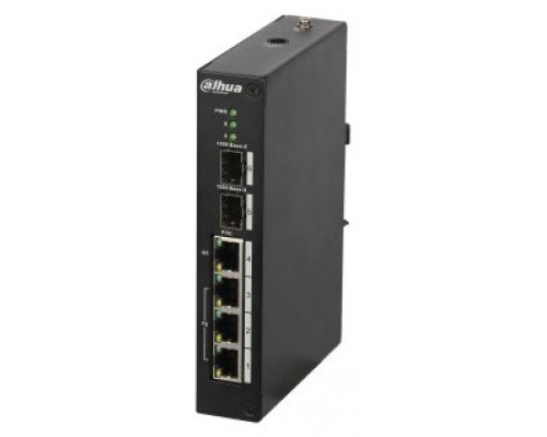 (DH-PFS4206-4P-96) DAHUA SWITCH POE L2 GESTIONABLE 3 PUERTOS + 1 UPLINK GIGABIT HIPOE + 2 SFP (Espera 4 dias)