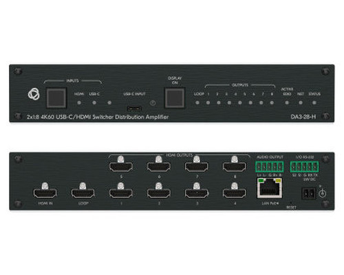 KRAMER AVSM 2X1:8 4K60 USB-C/HDMI SWITCHER DISTRIBUTION AMPLIFIER- DA3-28-H (10-00002890) (Espera 4 dias) KRAMER AVSM 2X1:8 4K60 USB-C/HDMI SWITCHER DISTRIBUTION AMPLIFIER- DA3-28-H (10-00002890) (Espera 4 dias)