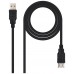 CABLE USB 2.0 TIPO AM-AH NEGRO 3.0 M NANOCABLE