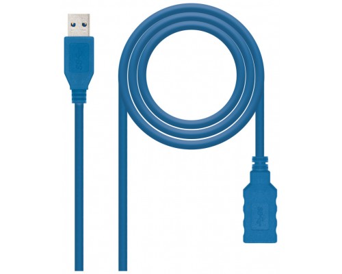 CABLE USB 3.0 TIPO AM-AH AZUL 2.0 M NANOCABLE