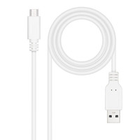NANOCABLE CABLE USB 2.0 3A, TIPO USB-C/M-A/M, BLANCO, 0.5 M NANOCABLE CABLE USB 2.0 3A, TIPO USB-C/M-A/M, BLANCO, 0.5 M