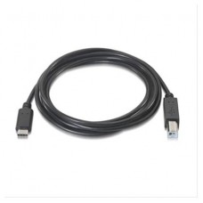 CABLE USB 2.0 IMPRESORA 3A TIPO USB-CM-BM NEGRO 1.0M