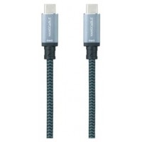 CABLE USB 3.1 GEN2 5A USB-C/M-USB-C/M NEG/GR 2 M