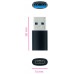 ADAPTADOR USB-A/M 3.1 A USB-C/H ALUMINIO NEGRO