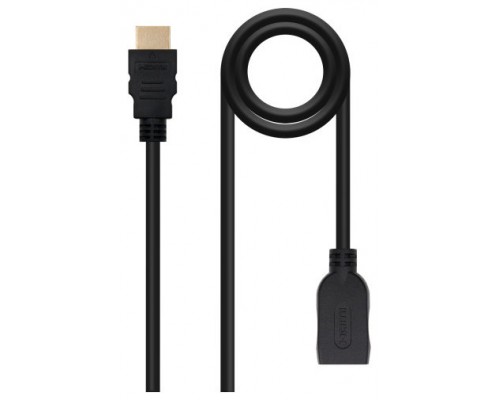 CABLE HDMI PROLONGADOR V2.0 AM-AH NEGRO 2.0 M