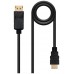 CABLE CONVERSOR DP A HDMI DPM - HDMI/M NEGRO 1 M