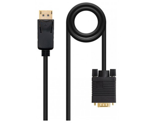 Nanocable Cable Conversor DP a VGA negro, 2 M