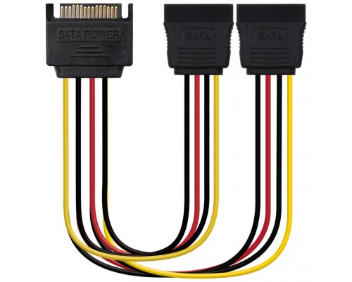 CABLE SATA ALIMENTACION SATAM 2XSATAH 30 CM NANOCABLE