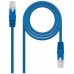 CABLE RED LATIGUILLO RJ45 CAT.6 UTP AWG24 AZUL 1.0 M