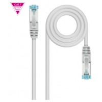 CABLE DE RED LATIGUILLO 600MHZ LSZH SFTP PIMF CAT7 AWG26 10 M GRIS NANOCABLE (Espera 4 dias)