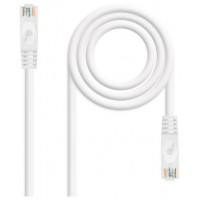 CABLE RED LATIGUILLO RJ45 CAT.6A LSZH UTP AWG24, 0.30M BLANCO NANOCABLE (Espera 4 dias)