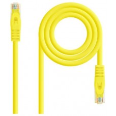 CABLE RED LATIGUILLO RJ45 CAT.6A LSZH UTP AWG24, 0.30M AMARILLO NANOCABLE (Espera 4 dias)