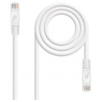 CABLE DE RED LATIGUILLO RJ45 UTP CAT6A AWG24 0.5 M BLANCO NANOCABLE (Espera 4 dias)