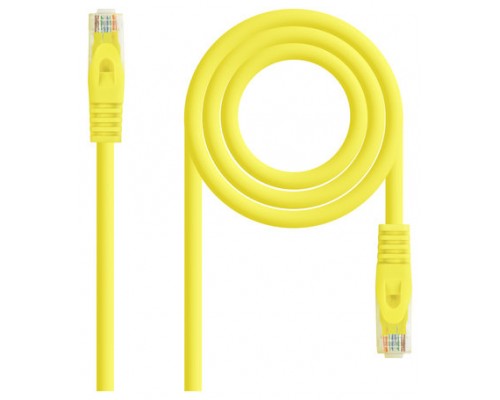 CABLE DE RED LATIGUILLO RJ45 UTP CAT6A AWG24 2 M AMARILLO NANOCABLE (Espera 4 dias)