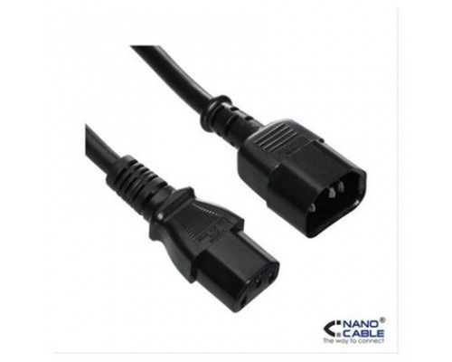 CABLE ALIMENTACION CPU C13/H-C14/M 5M NANOCABLE (Espera 4 dias)