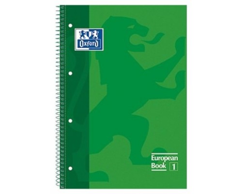 CUADERNO EUROPEANBOOK 1 TAPA EXTRADURA A4+ 80 HOJAS 5X5 COLOR VERDE MANZANA OXFORD 100430199 (MIN5) (Espera 4 dias)