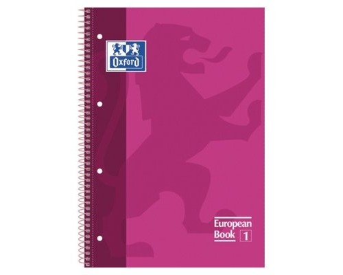 CUADERNO EUROPEANBOOK 1 TAPA EXTRADURA A4+ 80 HOJAS 5X5 COLOR FUCSIA OXFORD 100430270 (MIN5) (Espera 4 dias)