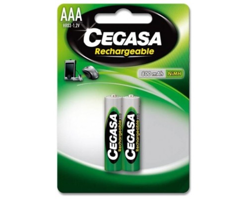 CEGASA PILA RECARGABLE HR03 800 mAh 1,2V BL.2 UDS