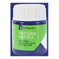 PINTURA PARA TELA TRANSPARENTE T-04 AZUL VICTORIA. 25ML LA PAJARITA 113771 (Espera 4 dias)