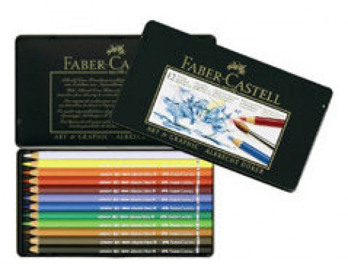 ESTUCHE 12 LÁPICES ESCOLARES ACUARELABLES HT-120212 FABER CASTELL 114413 (Espera 4 dias)