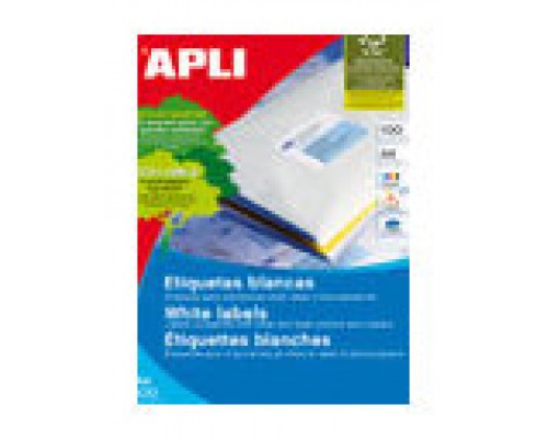 CAJA 100 HOJAS ETIQUETA BLANCA ILC 70X35 1272 APLI (Espera 4 dias)