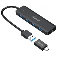 HUB USB 3.2 EQUIP LIFE A 4 PUERTOS USB 3.2 INCLUYE