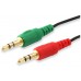 Cable Audio Mini Jack 3.5mm Hembra A 2 Jack 3.5mm