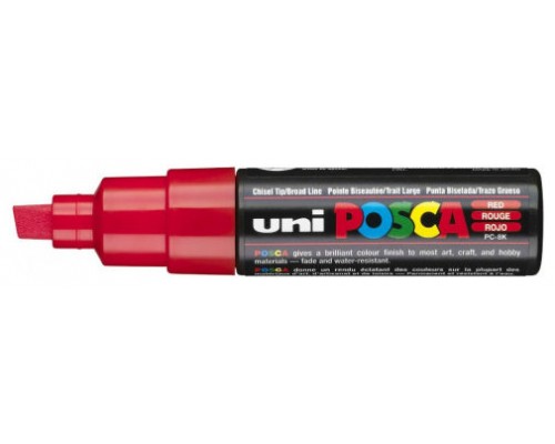 MARCADOR PC-8K POSCA PUNTA B 8MM. ROJO UNI-BALL 300525000 (MIN6) (Espera 4 dias)