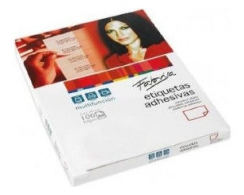 CAJA 100 HOJAS ETIQUETAS ADHESIVAS ILC BLANCA 210X297 FABRISA 15323F (Espera 4 dias)