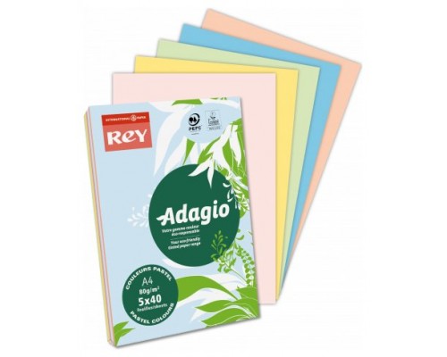 PAQUETE 500H PAPEL 80GR A4 AZUL PALIDO ADAGIO 156224 (MIN5) (Espera 4 dias)