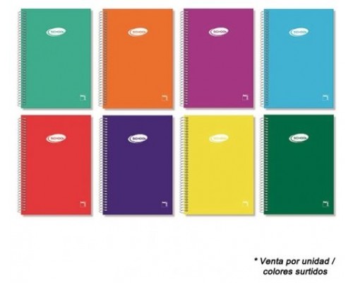 CUADERNO ESPIRAL SERIE BASIC TAPA BLANDA 60 GRS. FOLIO (215X310MM.) 80 HOJAS MILIMETRADO CON MARGEN PACSA 16421 (MIN10) (Espera 4 dias)