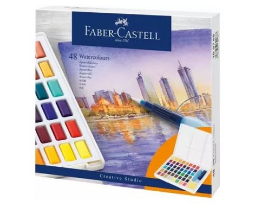 ESTUCHE CON 48 ACUARELAS CREATIVE STUDIO. FABER CASTELL 169748 (Espera 4 dias)