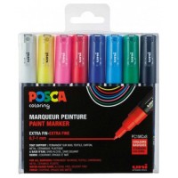 ESTUCHE 8 UDS. PC1M BASIC POSCA UNIBALL 182634667 (Espera 4 dias)