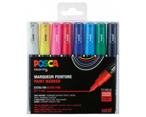 ESTUCHE 8 UDS. PC1M BASIC POSCA UNIBALL 182634667 (Espera 4 dias)