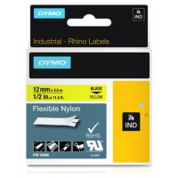 DYMO RHINO Cinta ID1-12 Negro/amarillo nylon