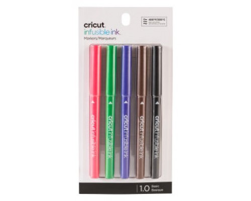 Cricut 2006256 rotulador Negro, Marrón, Verde, Púrpura, Rojo 5 pieza(s) (Espera 4 dias)