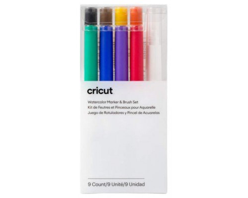 Cricut 2009979 marcador 8 pieza(s) Negro, Azul, Verde, Naranja, Púrpura, Rojo, Amarillo (Espera 4 dias)