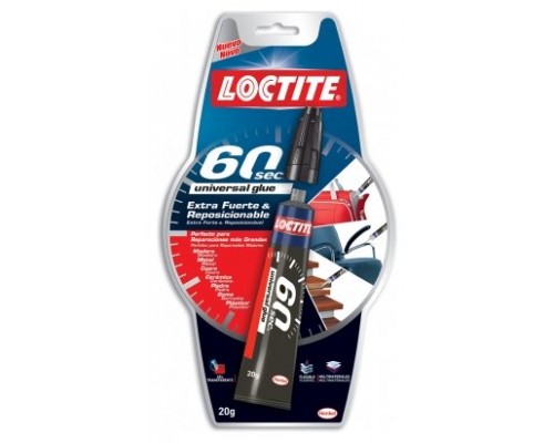 ADHESIVO UNIVERSAL EXTRAFUERTE 60 SEGUNDOS LOCTITE 2066112 (MIN12) (Espera 4 dias)