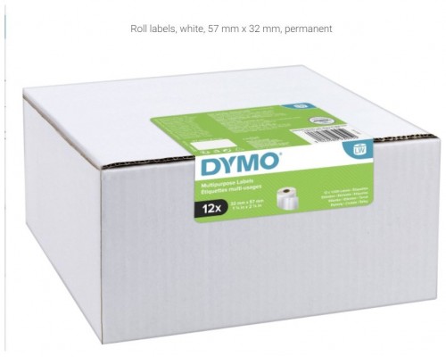 PACK 12 ROLLOS LW ETIQUETAS 32X57MM DYMO 2093095 (Espera 4 dias)