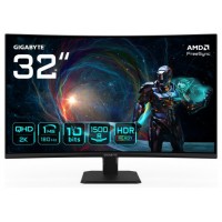 GIGABYTE GS32QCA 31.5" Monitor Curvo para Gaming QHD - 2560 x 1440, 180Hz, 1ms, 250 cd/m², FreeSync, HDR Ready, HDMI 2.0, DisplayPort 1.4 (Espera 4 dias)