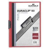 DOSSIER CON CLIP 60 H A4 ROJO DURABLE 2209-03 (MIN25) (Espera 4 dias)