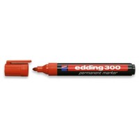 MARCADOR PERMANENTE PUNTA REDONDA 1.5-3MM 300 ROJO EDDING 300-02 (MIN10) (Espera 4 dias)