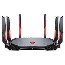 MSI RADIX AXE6600 WIFI 6E TRI-BAND router inalámbrico Gigabit Ethernet Doble banda (2,4 GHz / 5 GHz) Negro, Rojo (Espera 4 dias)