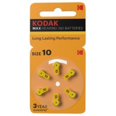 Pila Kodak Max Para Audifonos P10 Blister 6 Unidades